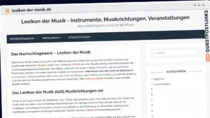 Publish Guest Post on lexikon-der-musik.de