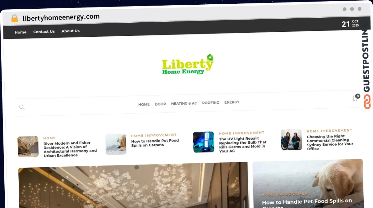 Publish Guest Post on libertyhomeenergy.com