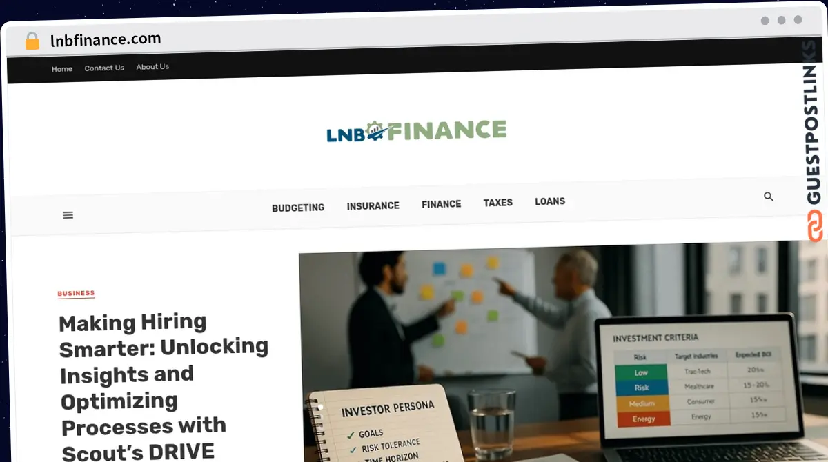 Publish Guest Post on lnbfinance.com