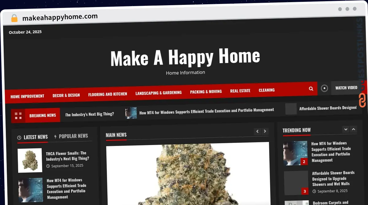 Publish Guest Post on makeahappyhome.com