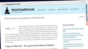 Publish Guest Post on meinyogaretreat.de