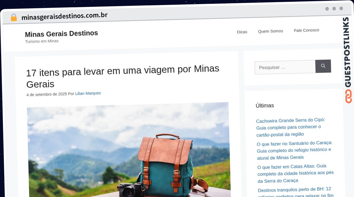 Publish Guest Post on minasgeraisdestinos.com.br