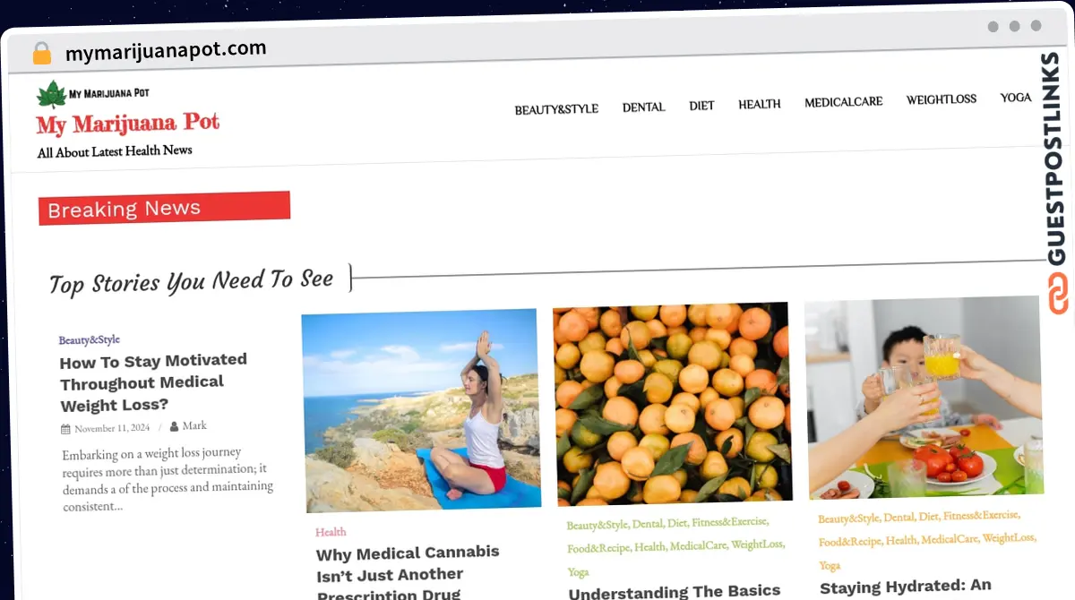 Publish Guest Post on mymarijuanapot.com