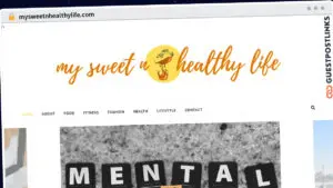 Publish Guest Post on mysweetnhealthylife.com