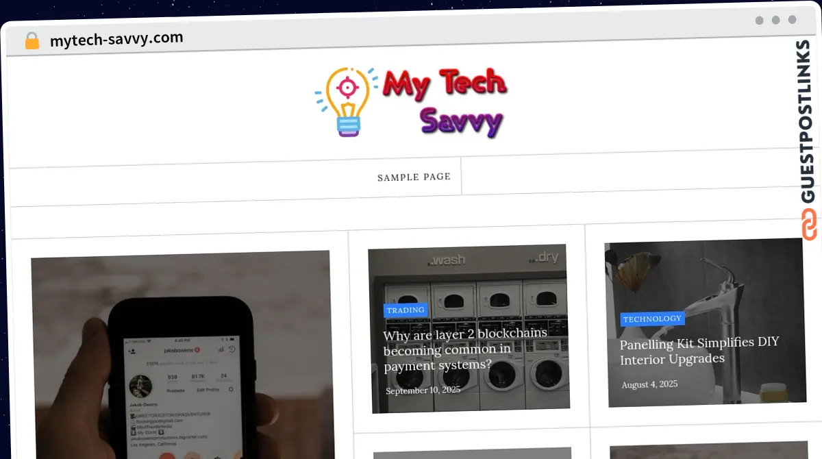 Publish Guest Post on mytech-savvy.com
