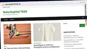 Publish Guest Post on naturkapitalteeb.de