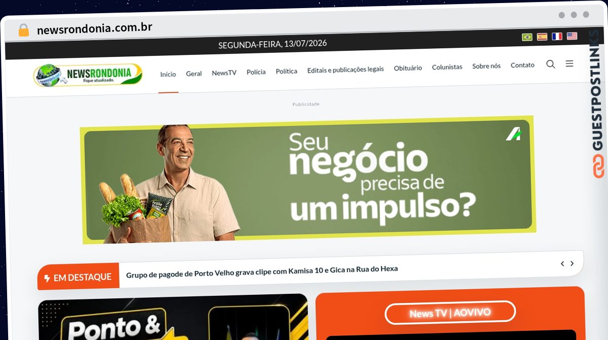 Publish Guest Post on newsrondonia.com.br