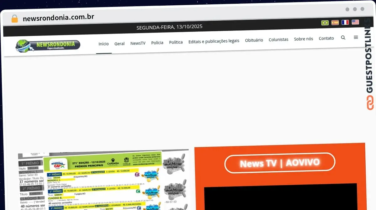 Publish Guest Post on newsrondonia.com.br