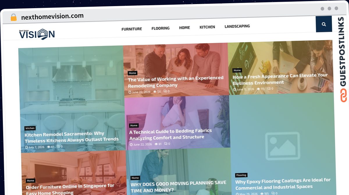 Publish Guest Post on nexthomevision.com