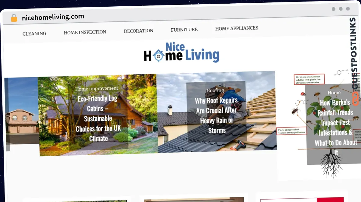 Publish Guest Post on nicehomeliving.com
