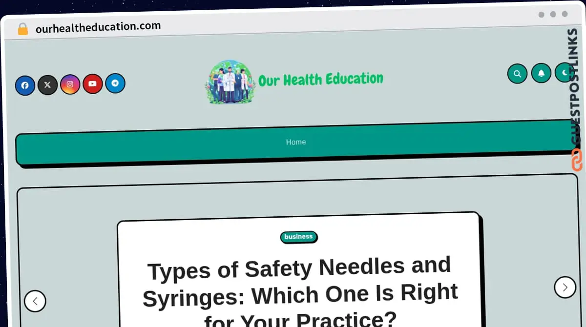 Publish Guest Post on ourhealtheducation.com