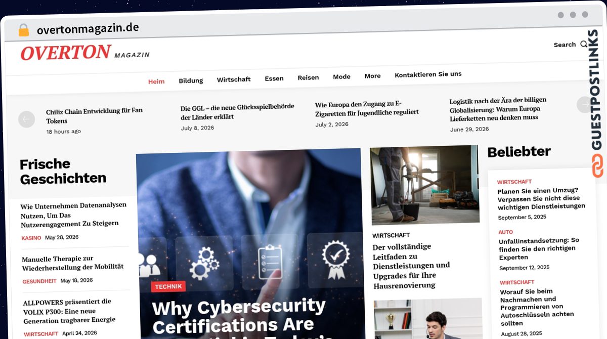 Publish Guest Post on overtonmagazin.de