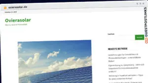 Publish Guest Post on ovierasolar.de