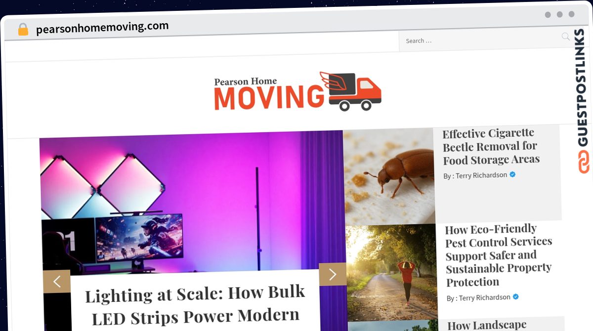 Publish Guest Post on pearsonhomemoving.com