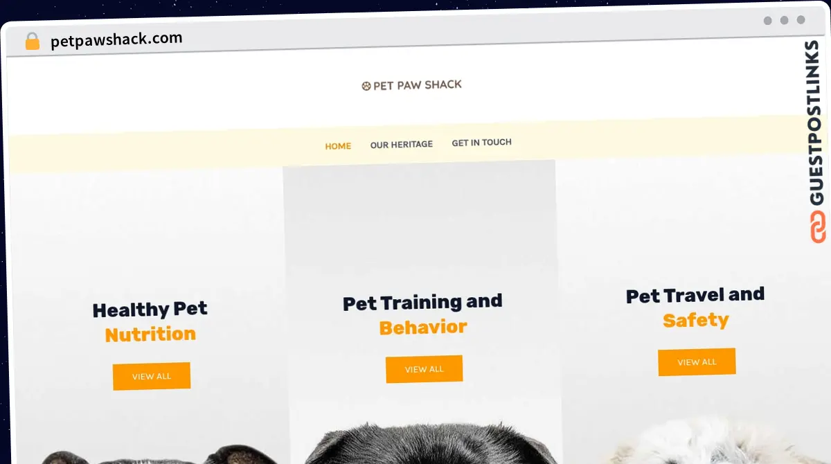 Publish Guest Post on petpawshack.com