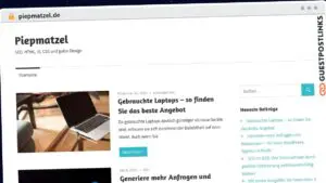 Publish Guest Post on piepmatzel.de