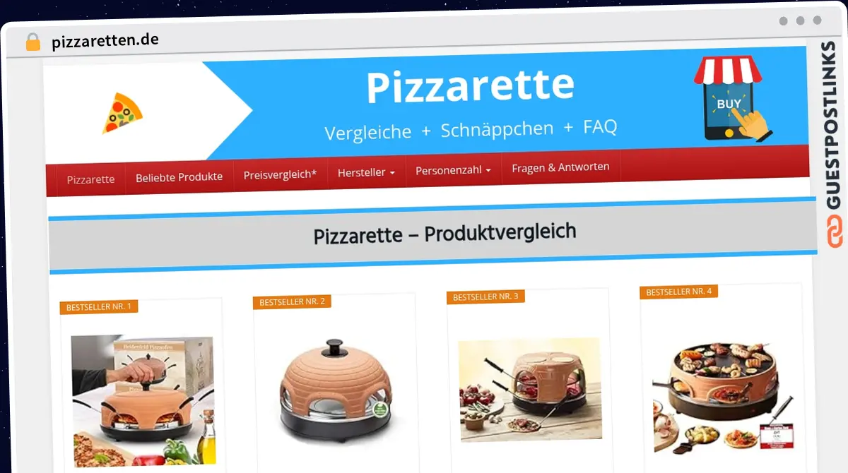 Publish Guest Post on pizzaretten.de
