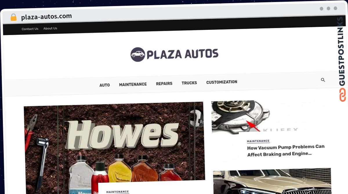 Publish Guest Post on plaza-autos.com