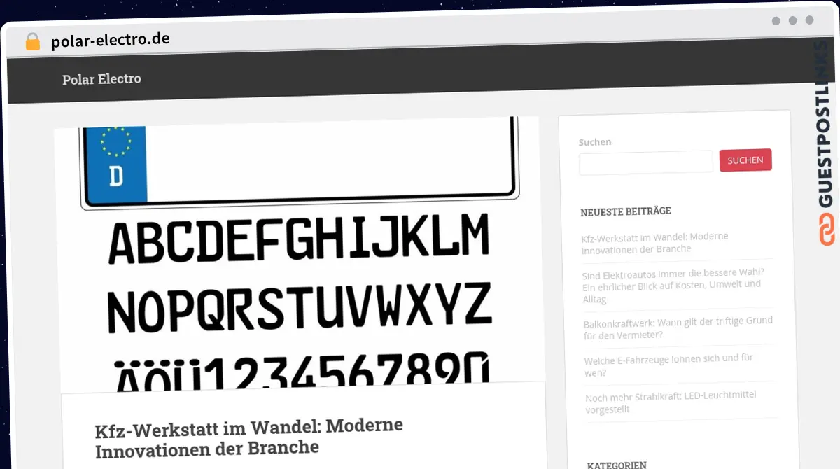 Publish Guest Post on polar-electro.de