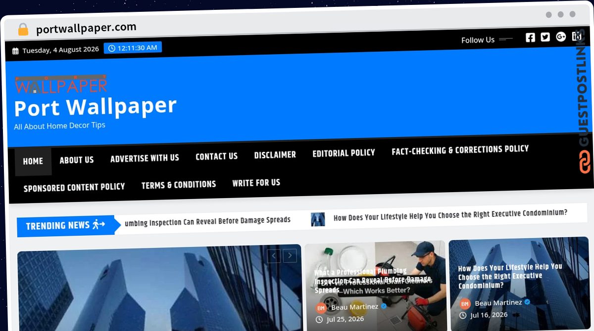 Publish Guest Post on portwallpaper.com
