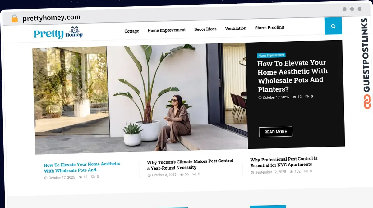 Publish Guest Post on prettyhomey.com