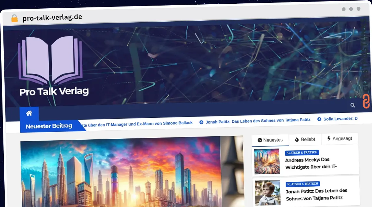 Publish Guest Post on pro-talk-verlag.de