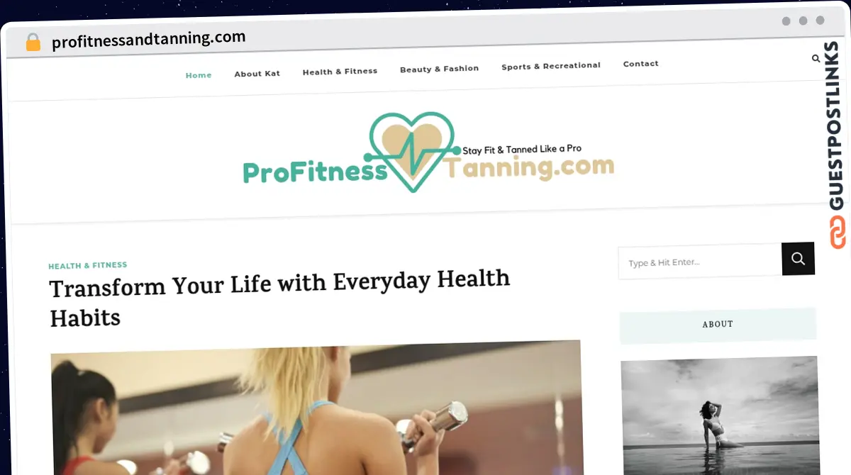 Publish Guest Post on profitnessandtanning.com