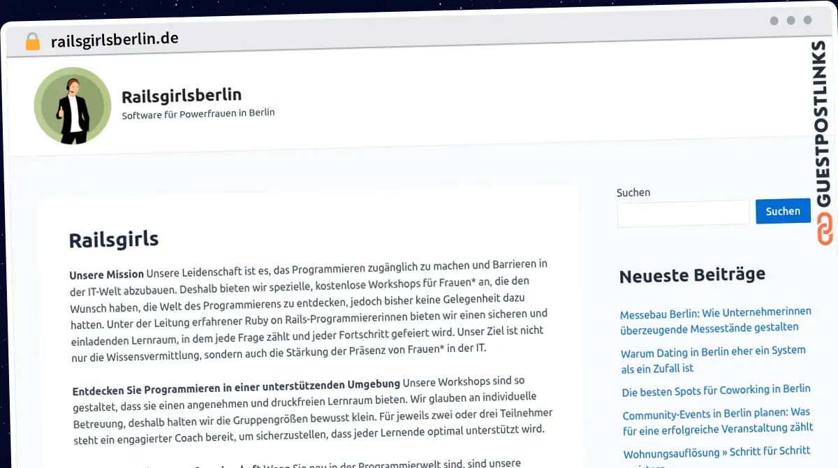 Publish Guest Post on railsgirlsberlin.de