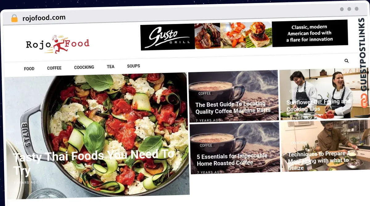 Publish Guest Post on rojofood.com