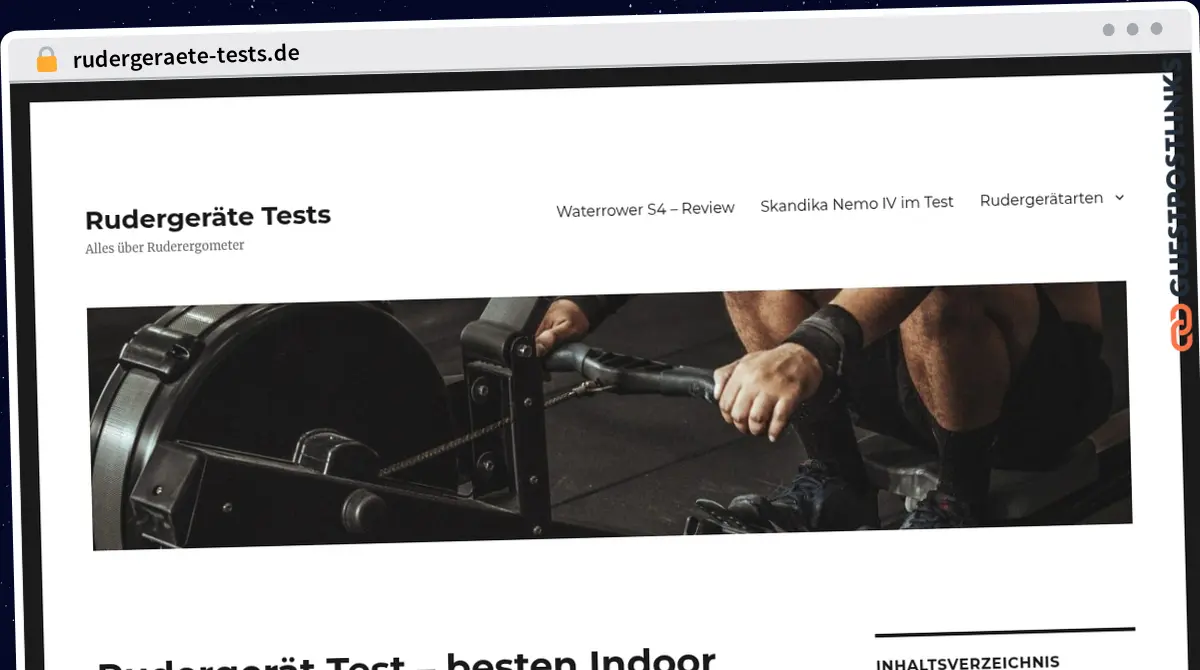 Publish Guest Post on rudergeraete-tests.de