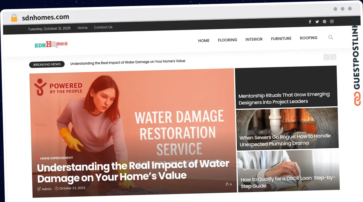 Publish Guest Post on sdnhomes.com