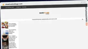 Publish Guest Post on slowfoodonthego.com