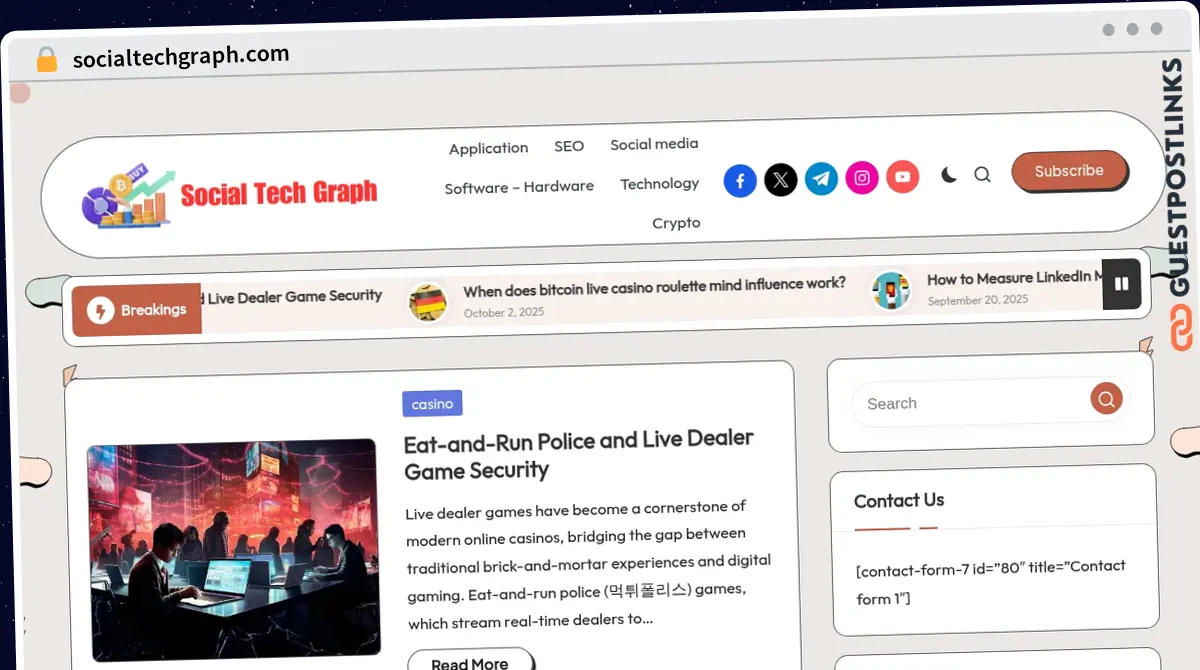 Publish Guest Post on socialtechgraph.com
