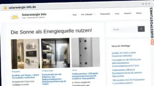 Publish Guest Post on solarenergie-info.de