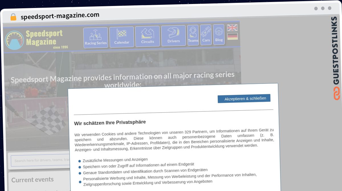 Publish Guest Post on speedsport-magazine.com