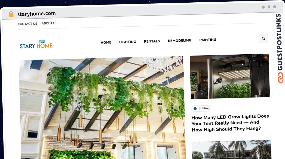Publish Guest Post on staryhome.com