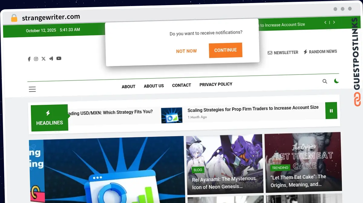 Publish Guest Post on strangewriter.com