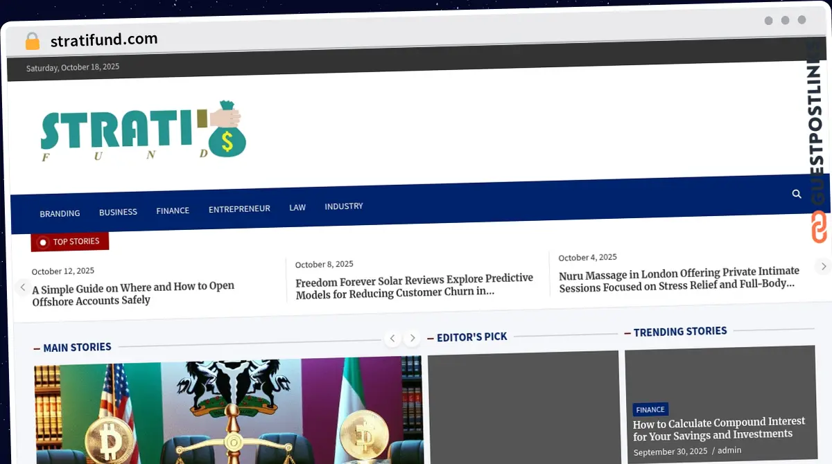Publish Guest Post on stratifund.com