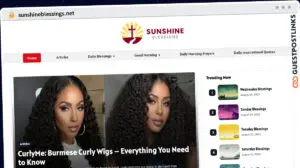 Publish Guest Post on sunshineblessings.net