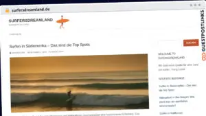Publish Guest Post on surfersdreamland.de