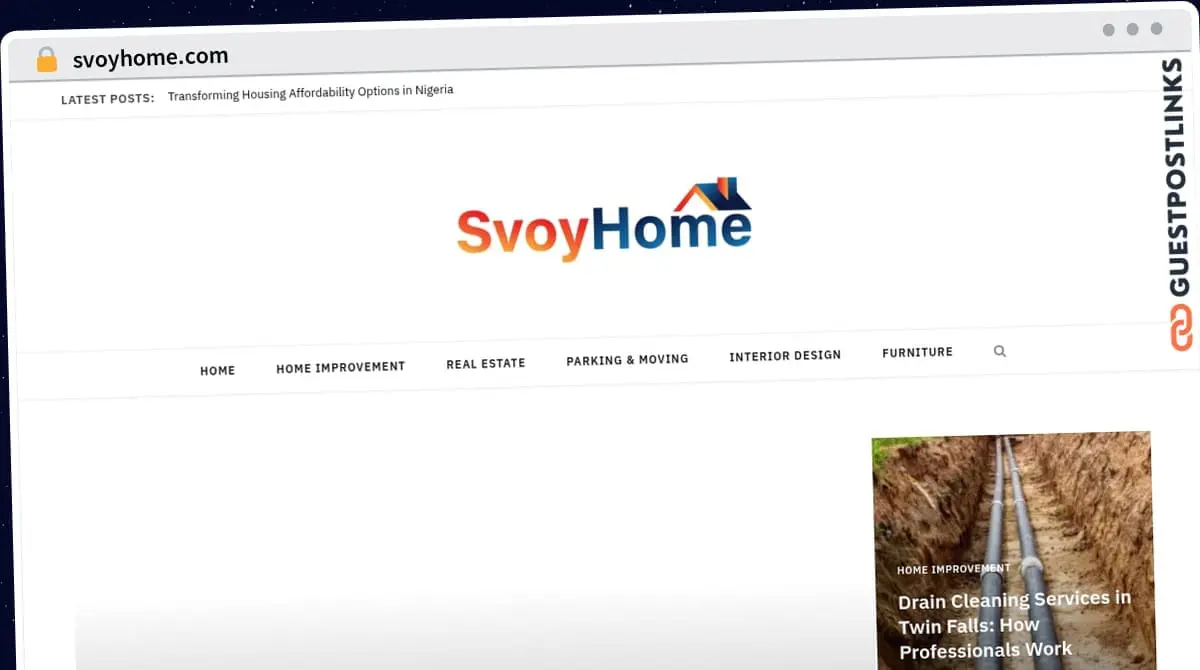 Publish Guest Post on svoyhome.com