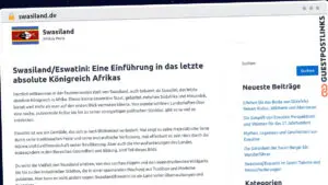 Publish Guest Post on swasiland.de