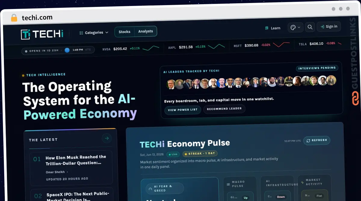 Publish Guest Post on techi.com