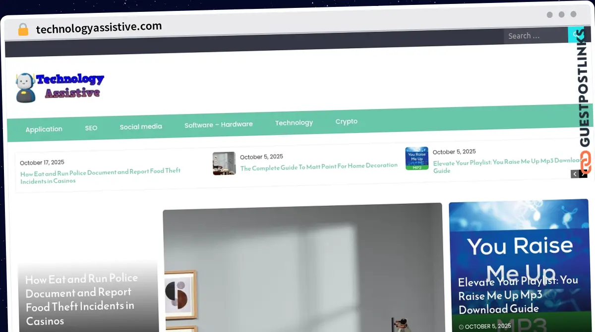 Publish Guest Post on technologyassistive.com