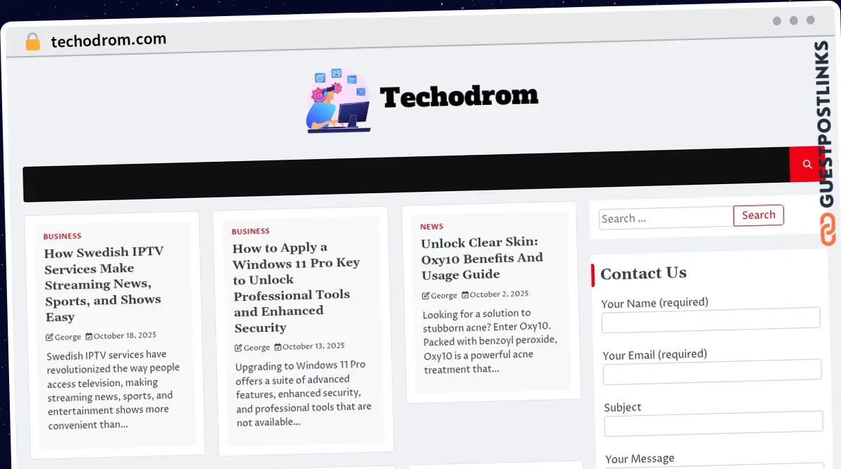 Publish Guest Post on techodrom.com
