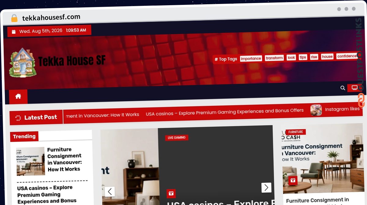 Publish Guest Post on tekkahousesf.com