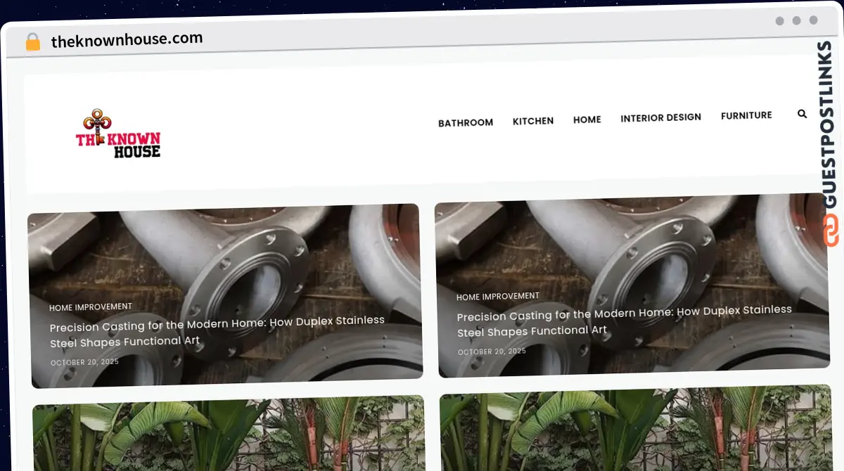 Publish Guest Post on theknownhouse.com