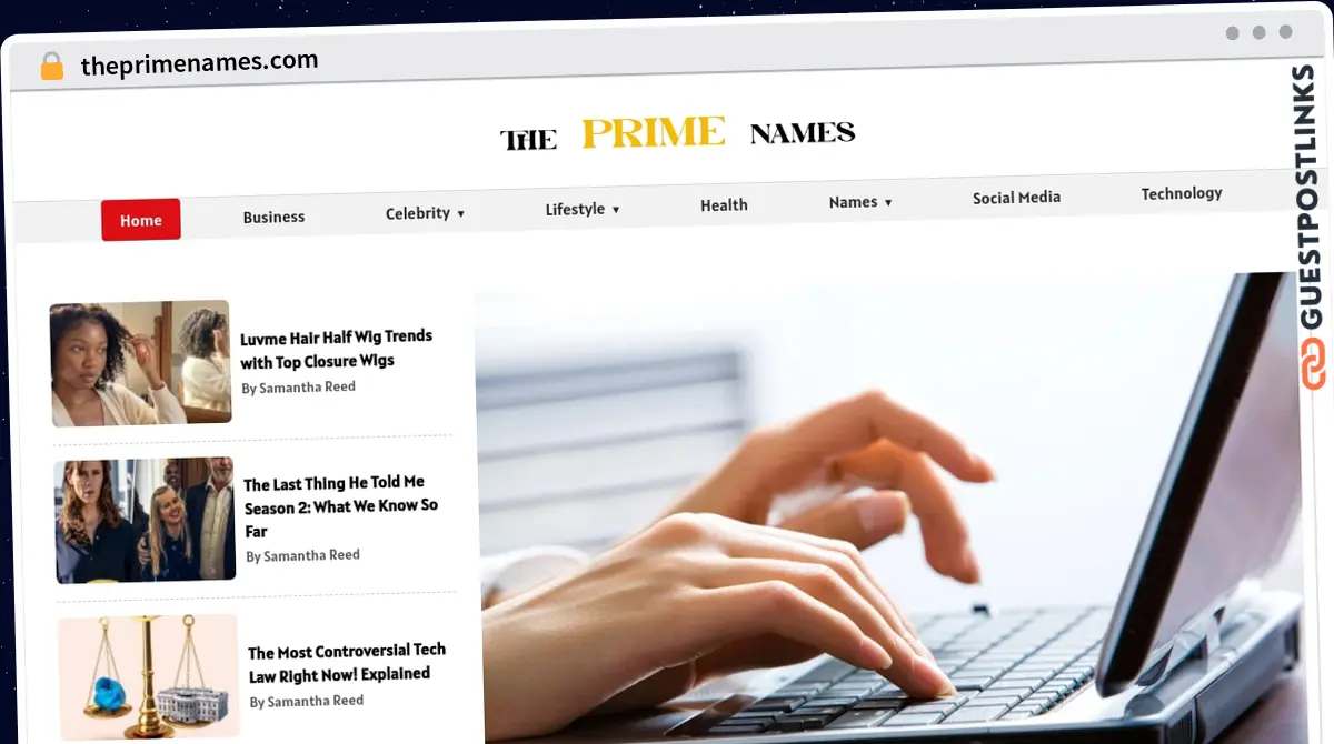 Publish Guest Post on theprimenames.com
