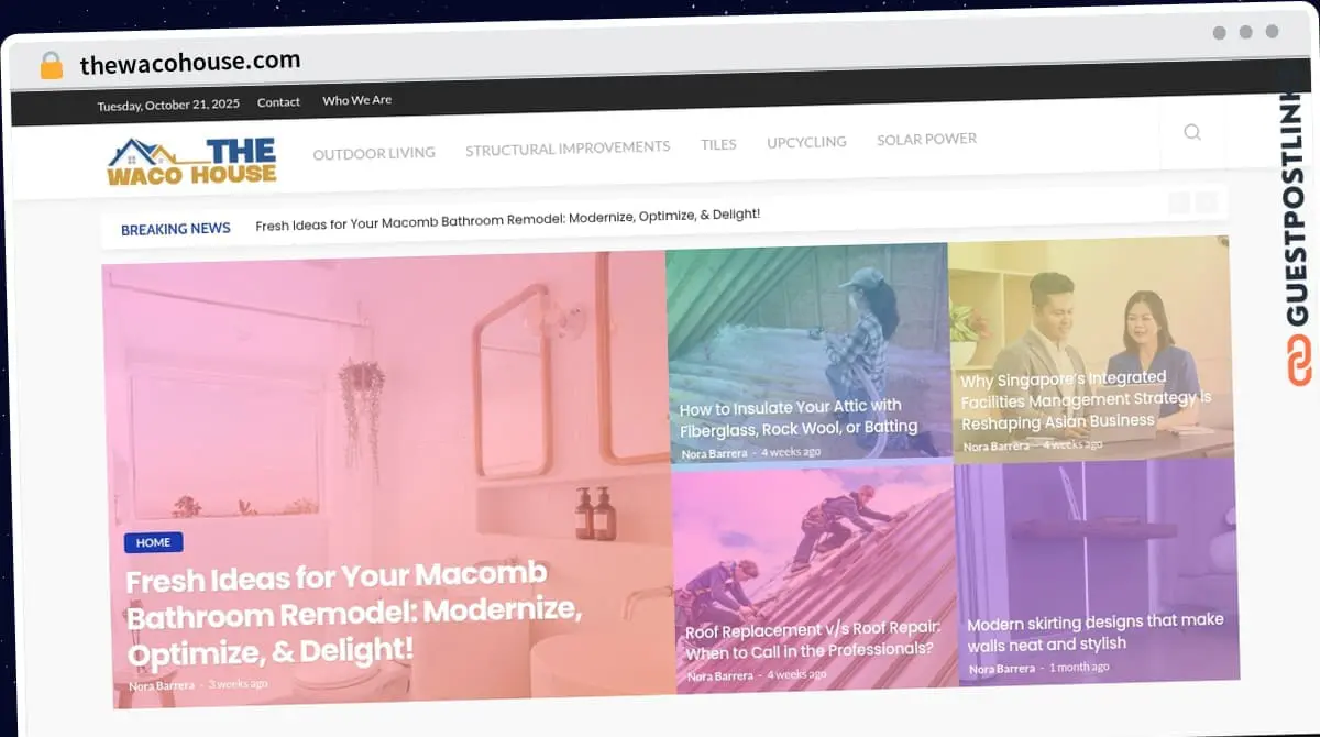 Publish Guest Post on thewacohouse.com