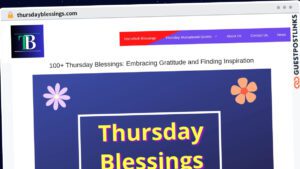 Publish Guest Post on thursdayblessings.com